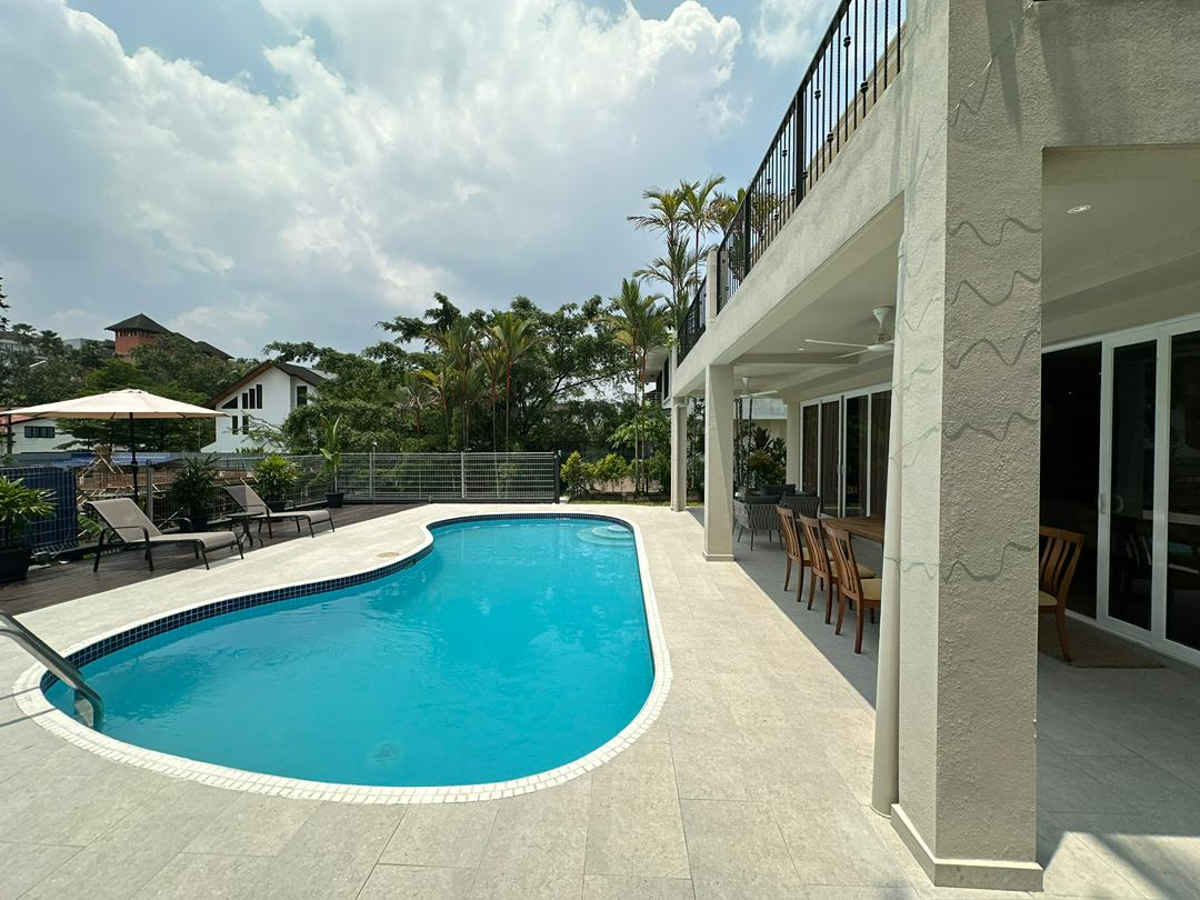 DesignTech villa pool and exterior terrace